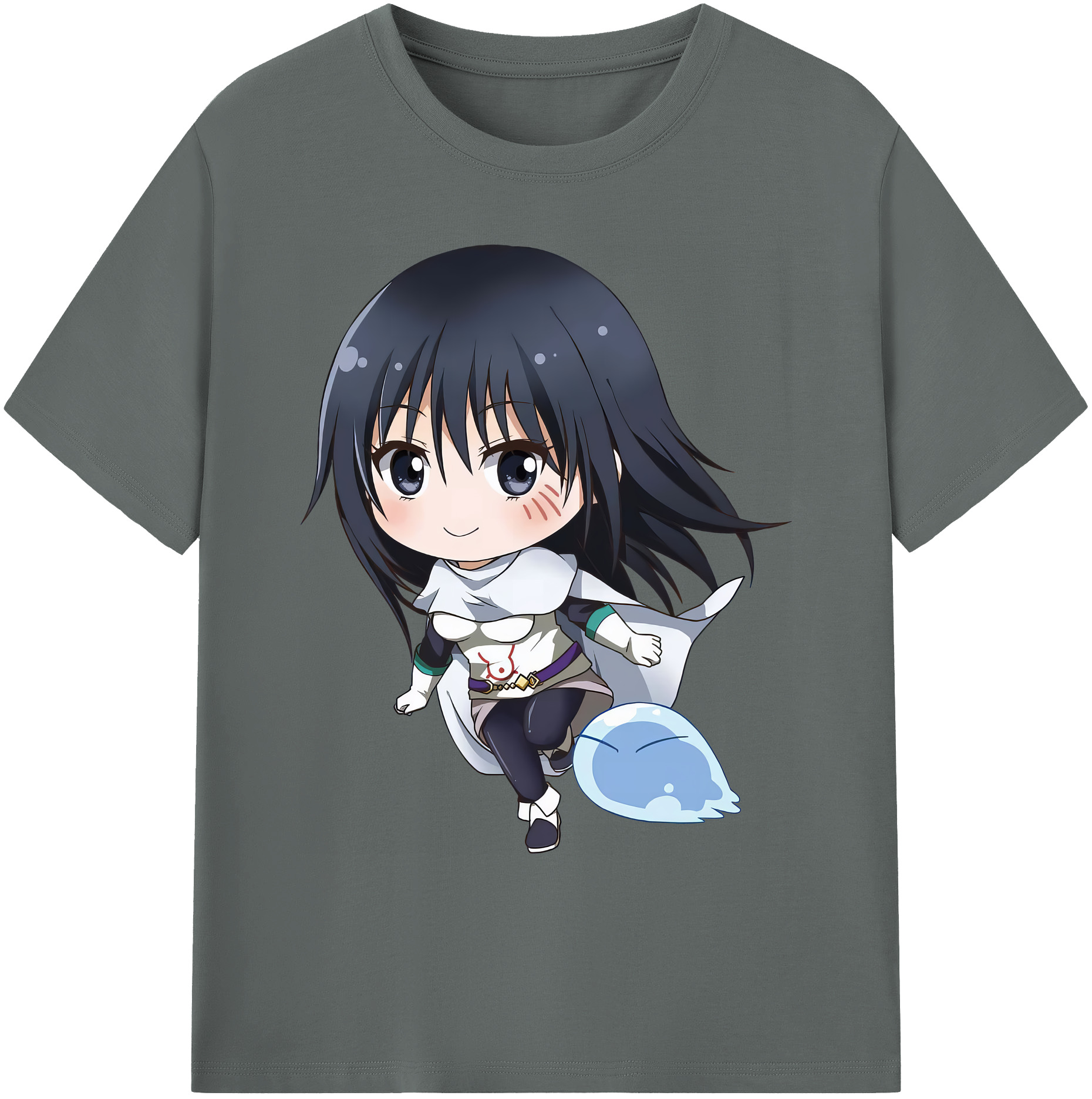 （画像用） 転スラ Regarding Reincarnated to Slime 綿100％ メンズ半袖Tシャツ｜肌触りやわらか＆通気性